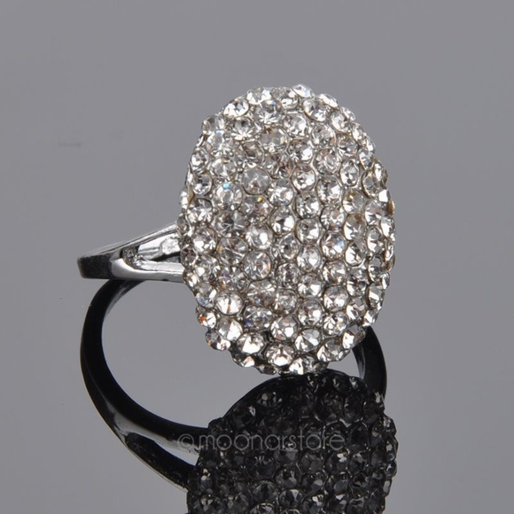 No Brand Jewelry - Twilight Bella Pave CZ Silver Tone Ring